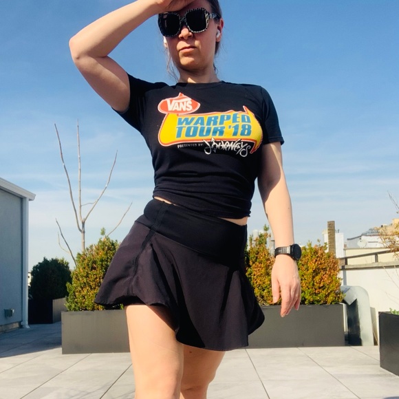 CRZ YOGA used Black Skort Vintage Unisex Shorts - Picture 5 of 11